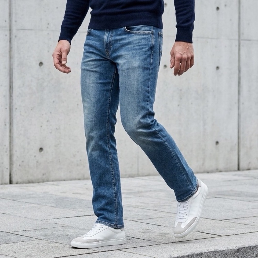 Joe's‎ Jeans The Brixton Mens 30x33 Blue Straight Narrow Leg Stretch Denim Jeans